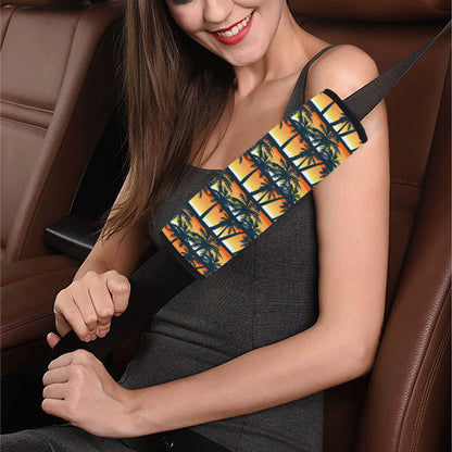Palm Tree Pattern Print Design PT011 Car Seat Belt Cover
