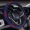 Bicycle Pattern Print Design 01 Steering Wheel Cover with Elastic Edge