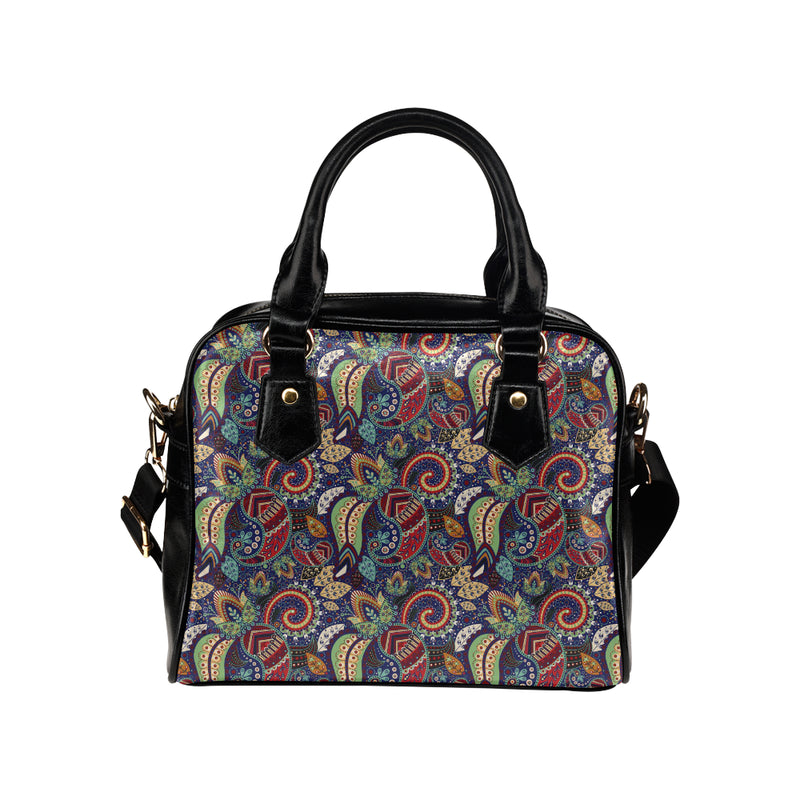 Paisley Boho Pattern Print Design A03 Shoulder Handbag