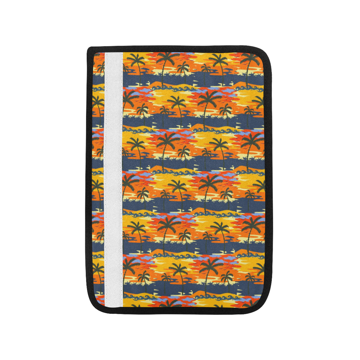 Palm Tree Pattern Print Design PT010 Car Seat Belt Cover