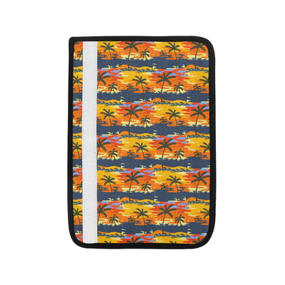 Palm Tree Pattern Print Design PT010 Car Seat Belt Cover