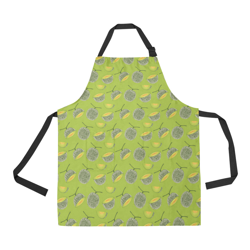 Cantaloupe Pattern Print Design 03 Apron with Pocket