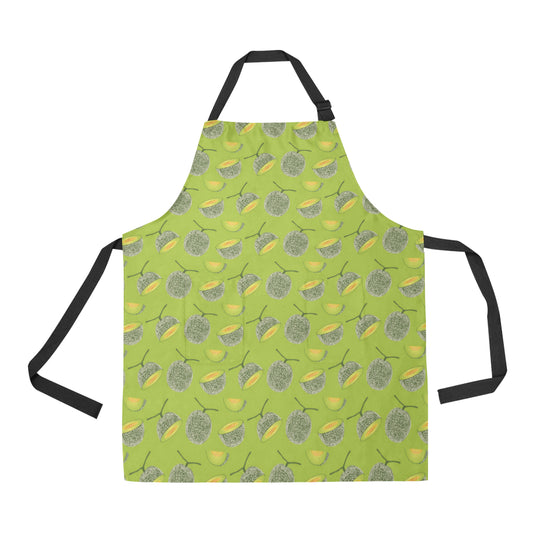 Cantaloupe Pattern Print Design 03 Apron with Pocket