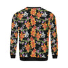 Tropical Flower Pattern Print Design TF02 Men Long Sleeve Sweatshirt