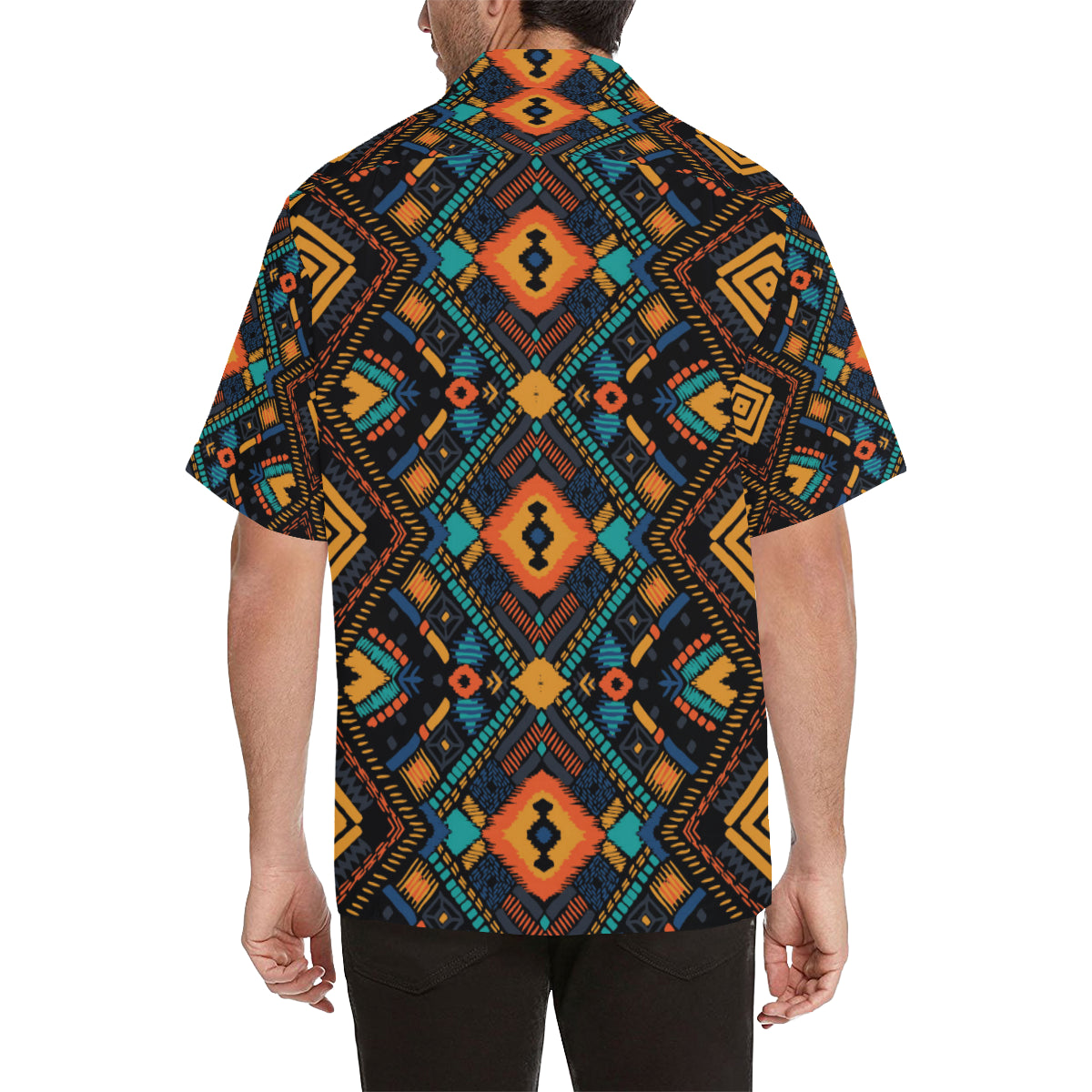 Kente Pattern Print Design 04 Men's Hawaiian Shirt