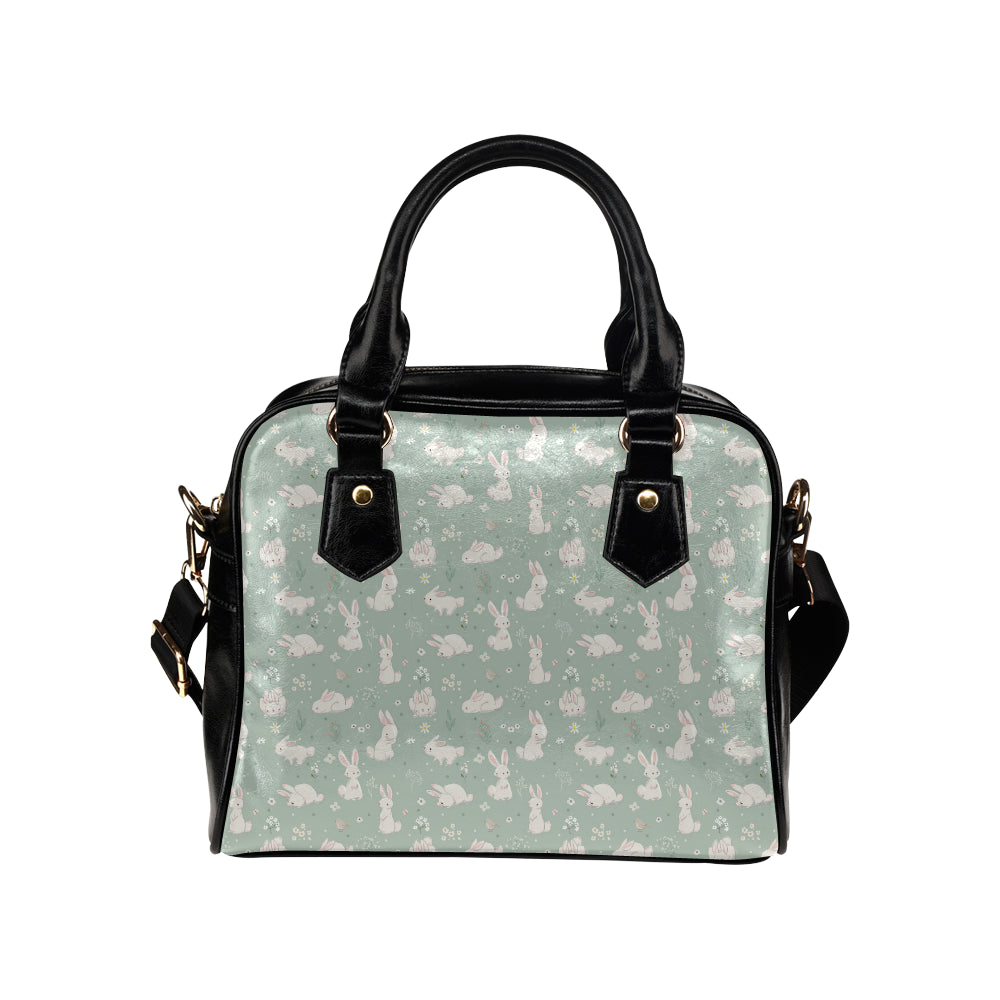 Bunny Pattern Print Design 03 Shoulder Handbag