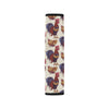 Rooster Pattern Print Design A03 Car Seat Belt Cover