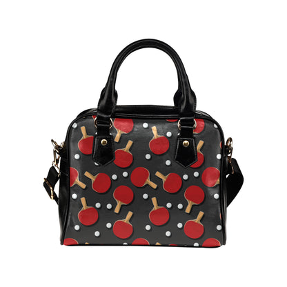 Ping Pong Pattern Print Design A05 Shoulder Handbag