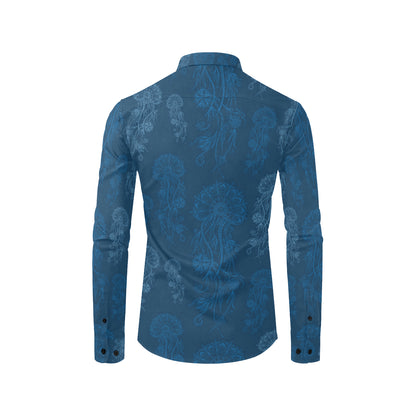 Jellyfish Pattern Print Design 01 Men's Long Sleeve Shirt