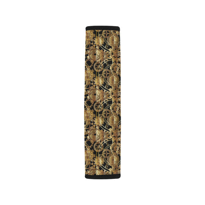 Steampunk Gear Design Themed Print Car Seat Belt Cover