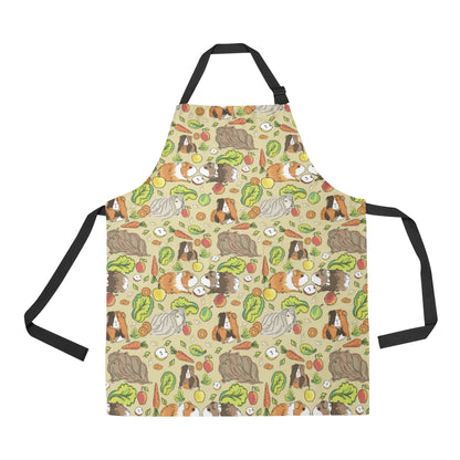 Guinea Pig Pattern Print Design 02 Apron with Pocket