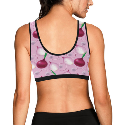 Onion Pattern Print Design A01 Sports Bra