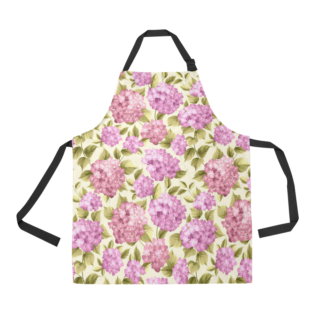 Hydrangea Pattern Print Design HD05 Apron with Pocket