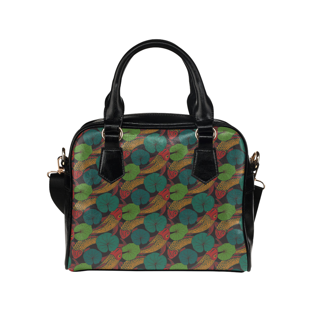 KOI Fish Pattern Print Design 01 Shoulder Handbag