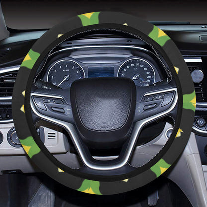 Corn Pattern Print Design 05 Steering Wheel Cover with Elastic Edge