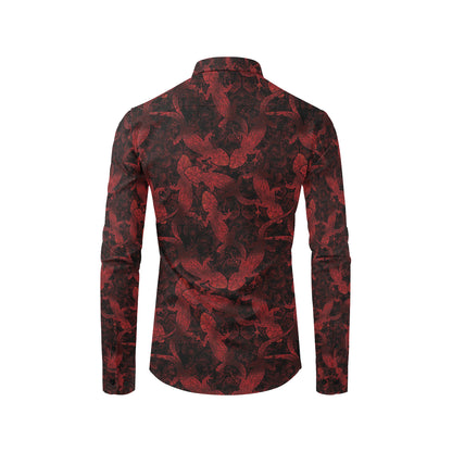 Gecko Pattern Print Design 04 Men's Long Sleeve Shirt