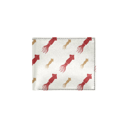Giant Squid Pattern Print Design 01 Men's ID Card Wallet