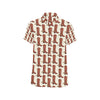 Cowboy Pattern Print Design 06 Men's Short Sleeve Button Up Shirt