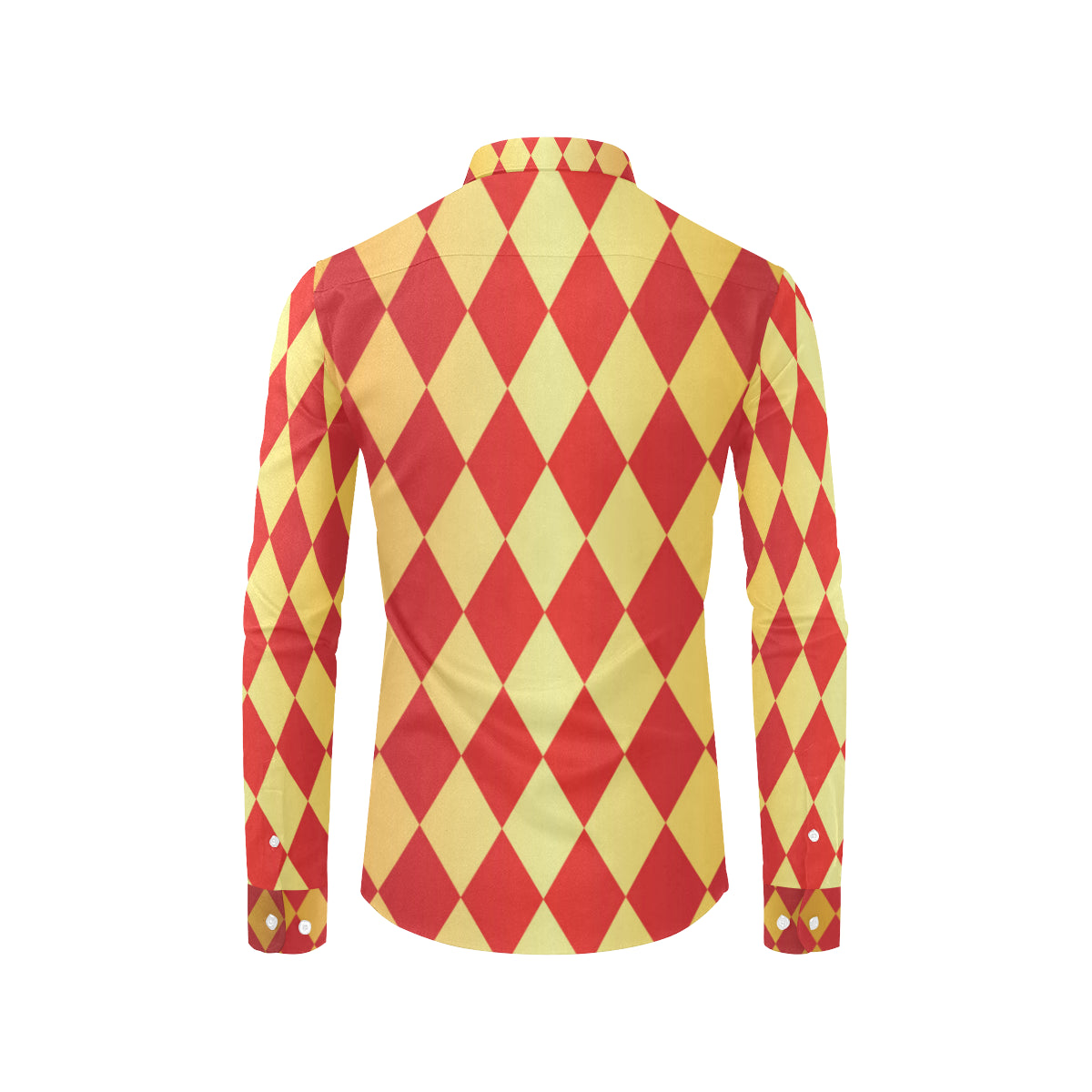 Harlequin Pattern Print Design 03 Men's Long Sleeve Shirt