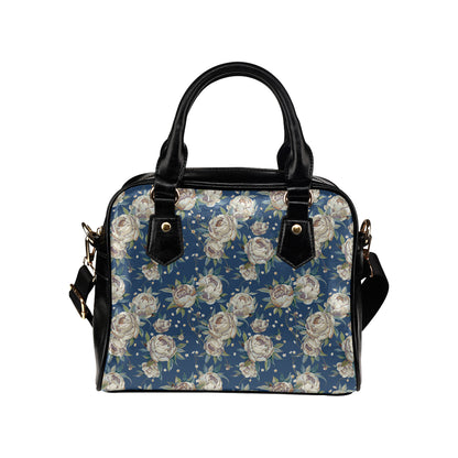 Peony Pattern Print Design A03 Shoulder Handbag