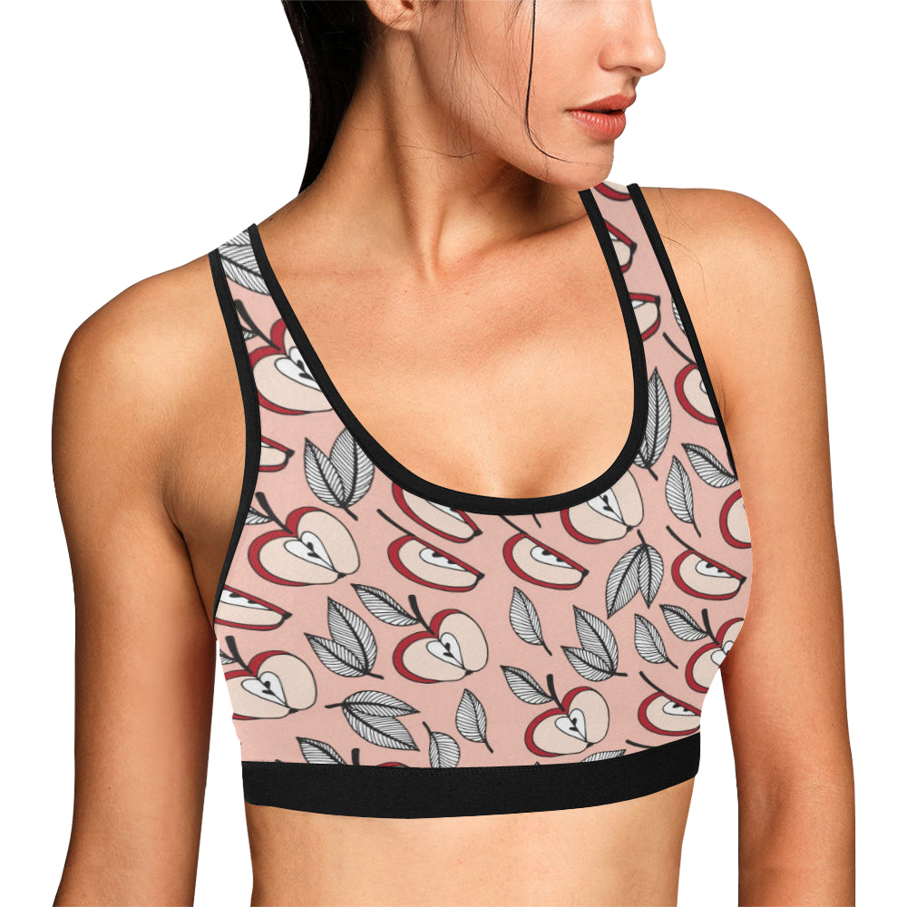 Apple Pattern Print Design AP04 Sports Bra