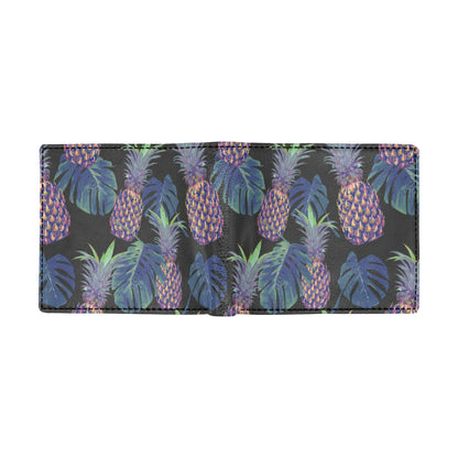 Pineapple Pattern Print Design PP04 Men's ID Card Wallet