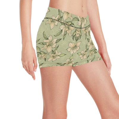 Lily Pattern Print Design LY06 Yoga Shorts