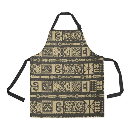 Mayan Pattern Print Design 03 Apron with Pocket