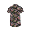 Angel Wings Pattern Print Design 06 Men's Short Sleeve Button Up Shirt