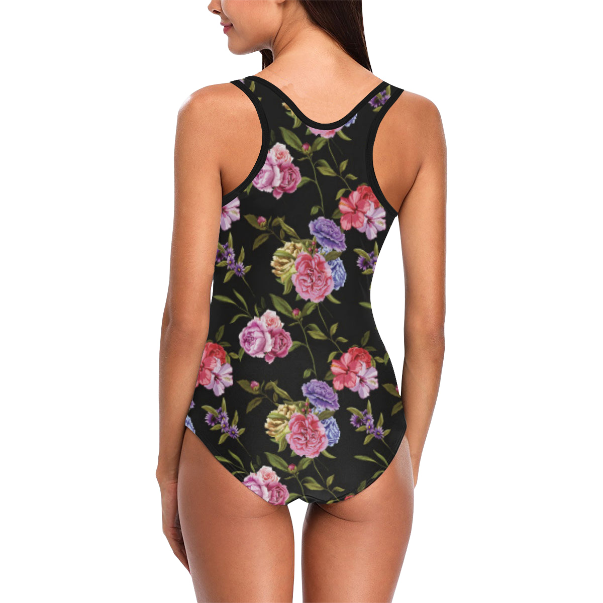 Carnations Pattern Print Design CN05 Women Swimsuit