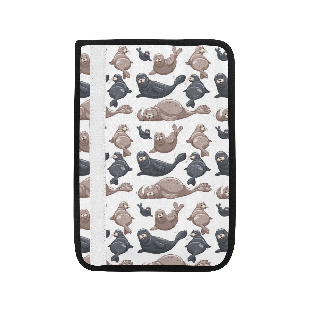 Sea Lion Pattern Print Design 02 Car Seat Belt Cover