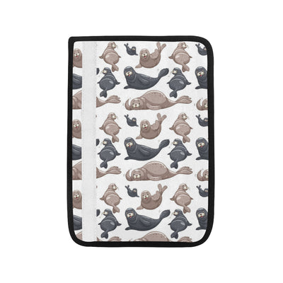 Sea Lion Pattern Print Design 02 Car Seat Belt Cover