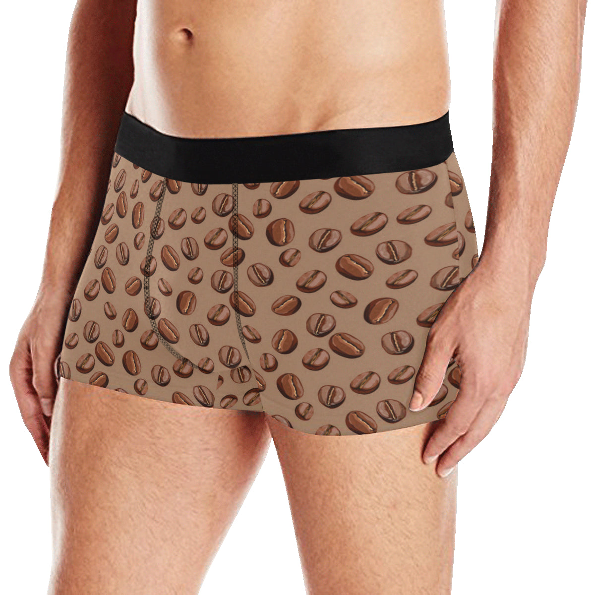 Coffee Pattern Print Design 07 Men's Boxer Briefs