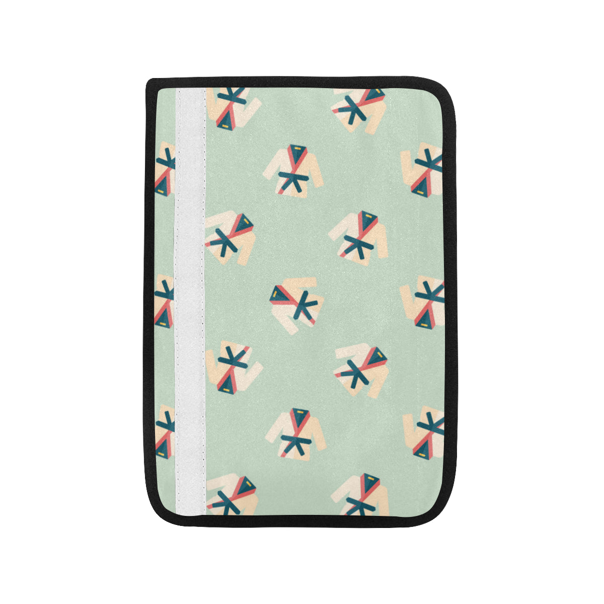 Karate Pattern Print Design 02 Car Seat Belt Cover