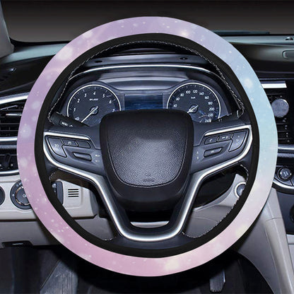 Cosmic Pastel Pattern Print Design 02 Steering Wheel Cover with Elastic Edge