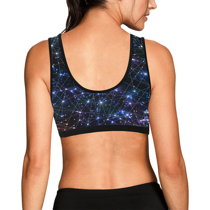 Cosmic Pattern Print Design 01 Sports Bra
