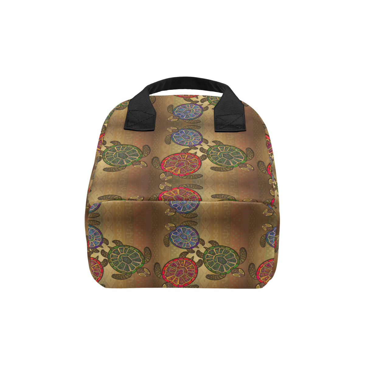Sea Turtle Tribal Colorful Insulated Lunch Bag