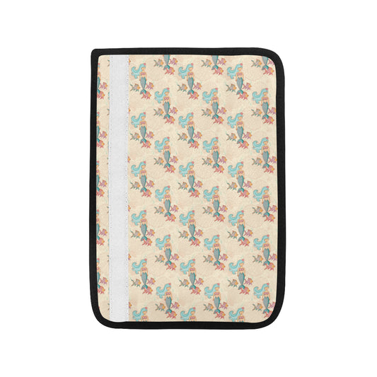 Mermaid Girl With Fish Design Print Car Seat Belt Cover
