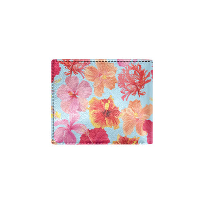 Hibiscus Pattern Print Design HB020 Men's ID Card Wallet