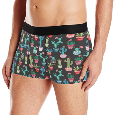 Cactus Pattern Print Design 02 Men's Boxer Briefs