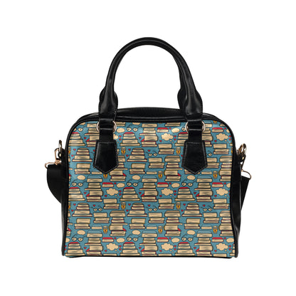 Book Pattern Print Design 03 Shoulder Handbag