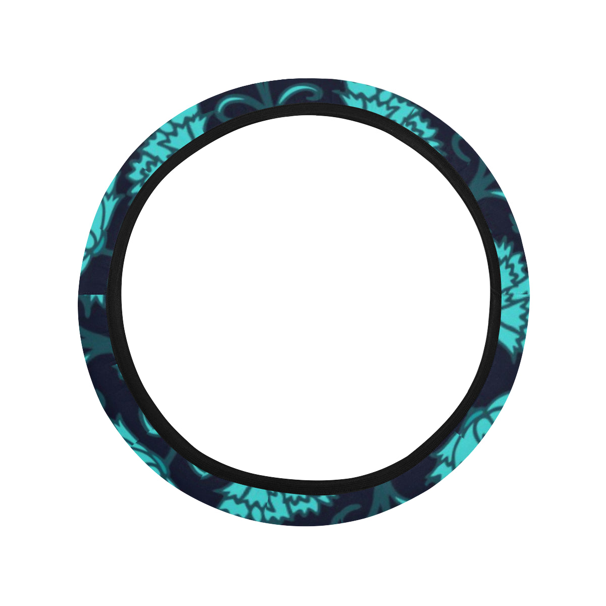 Carnations Pattern Print Design CN06 Steering Wheel Cover with Elastic Edge