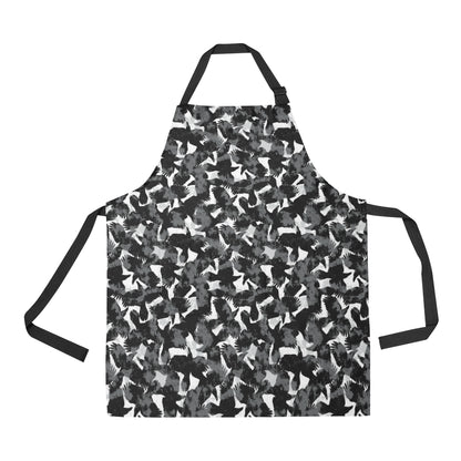 Crow Pattern Print Design 01 Apron with Pocket