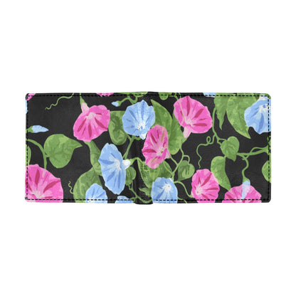 Morning Glory Pattern Print Design MG04 Men's ID Card Wallet