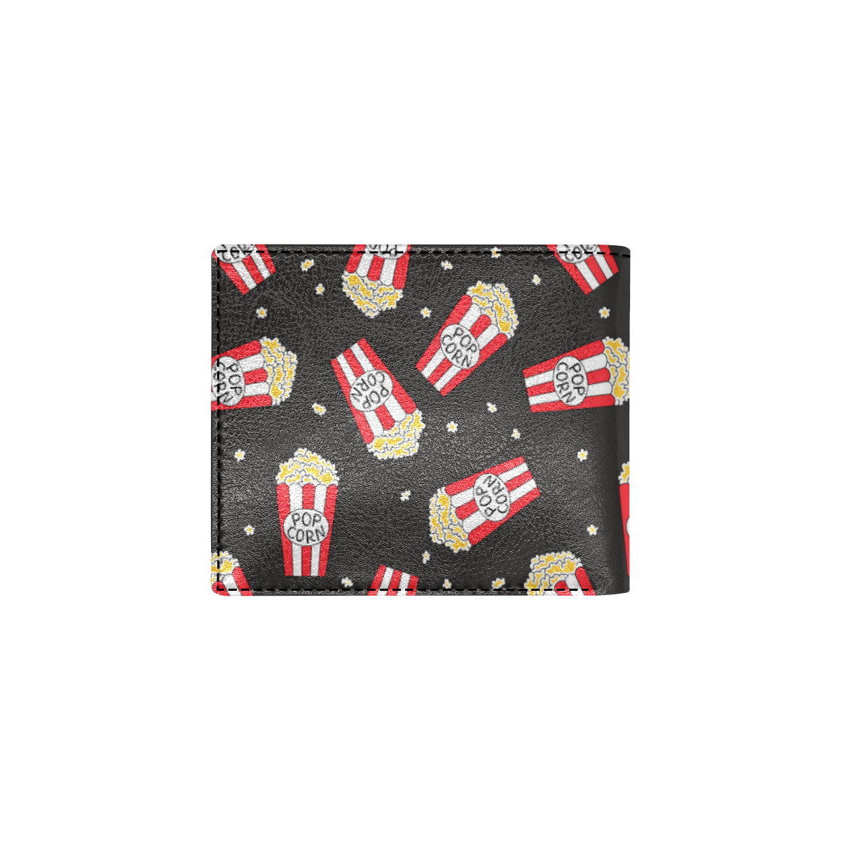 Popcorn Pattern Print Design A01 Men's ID Card Wallet