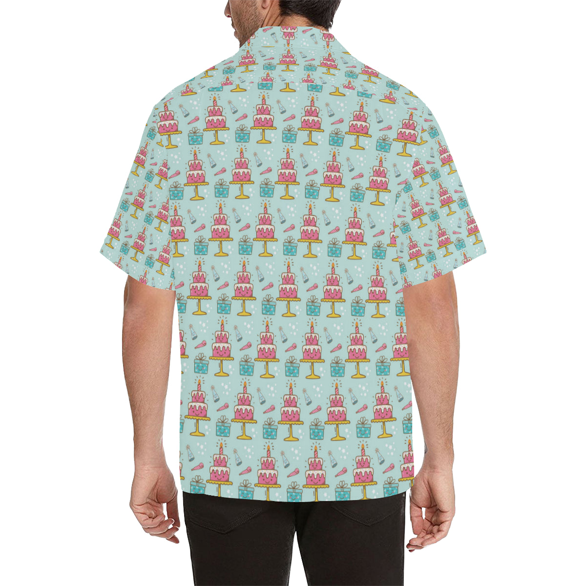 Cake Pattern Print Design 06 Men's Hawaiian Shirt