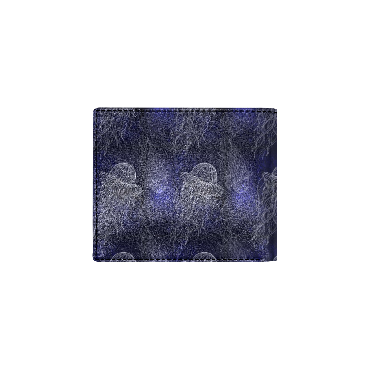 Jellyfish Pattern Print Design 02 Men's ID Card Wallet