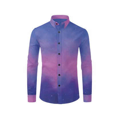Nebula Pattern Print Design A05 Men's Long Sleeve Shirt