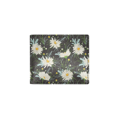 Daisy Pattern Print Design DS08 Men's ID Card Wallet