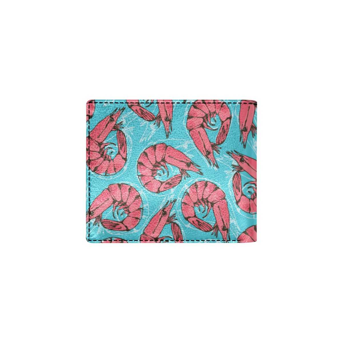 Prawn Pattern Print Design 01 Men's ID Card Wallet